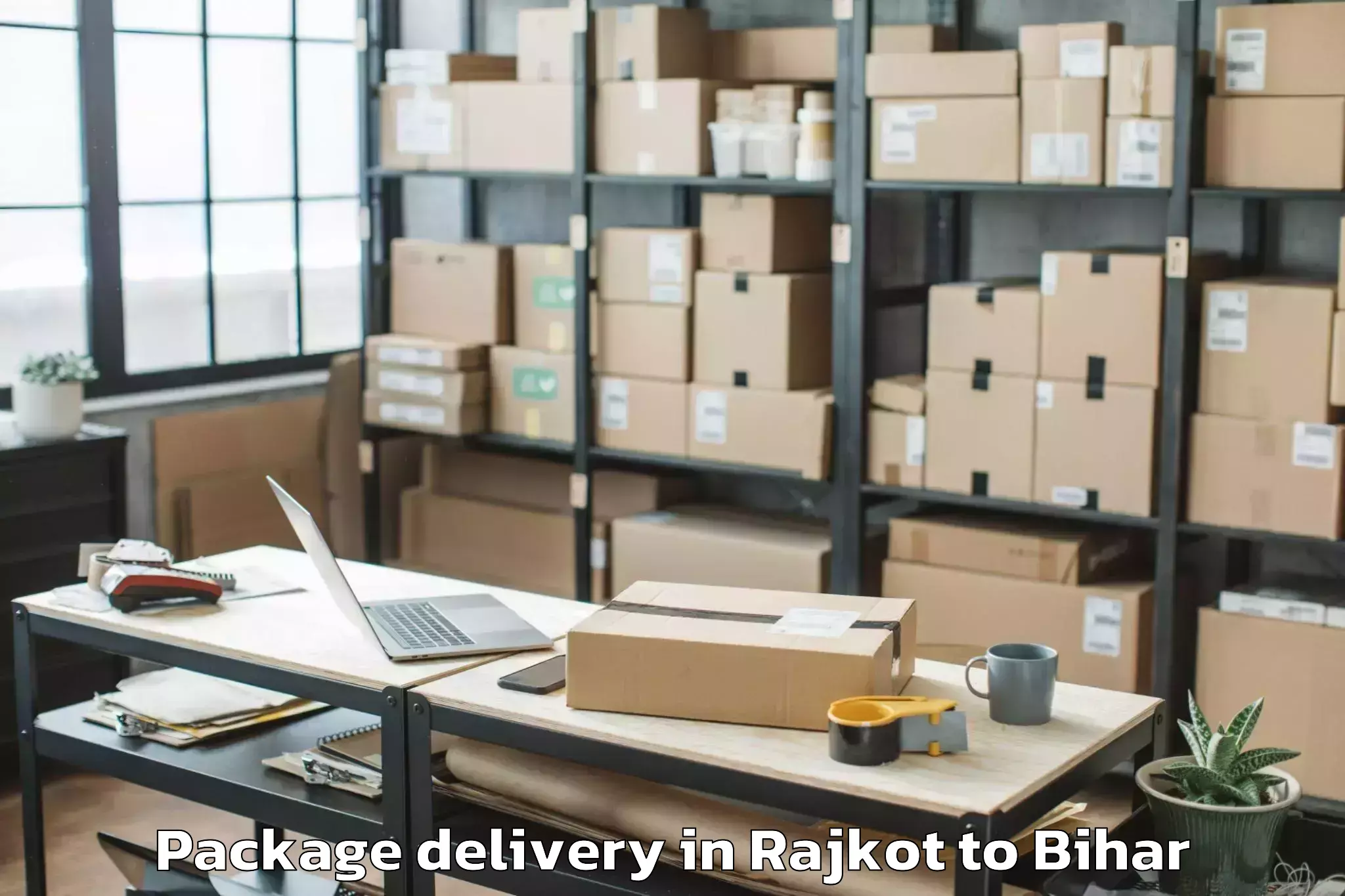 Reliable Rajkot to Madhubani Package Delivery